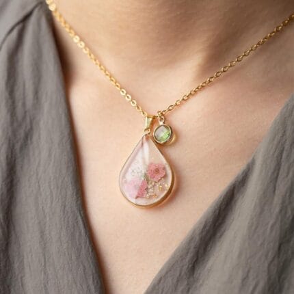 Pressed Flower Necklace