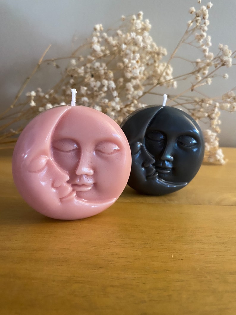 1242_0 Moon Candle Pack of 2