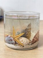 Seaside Candle with Sand & Seashells