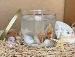 Seaside Candle with Sand & Seashells - Image 4