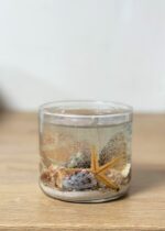 Seaside Candle with Sand & Seashells - Image 6