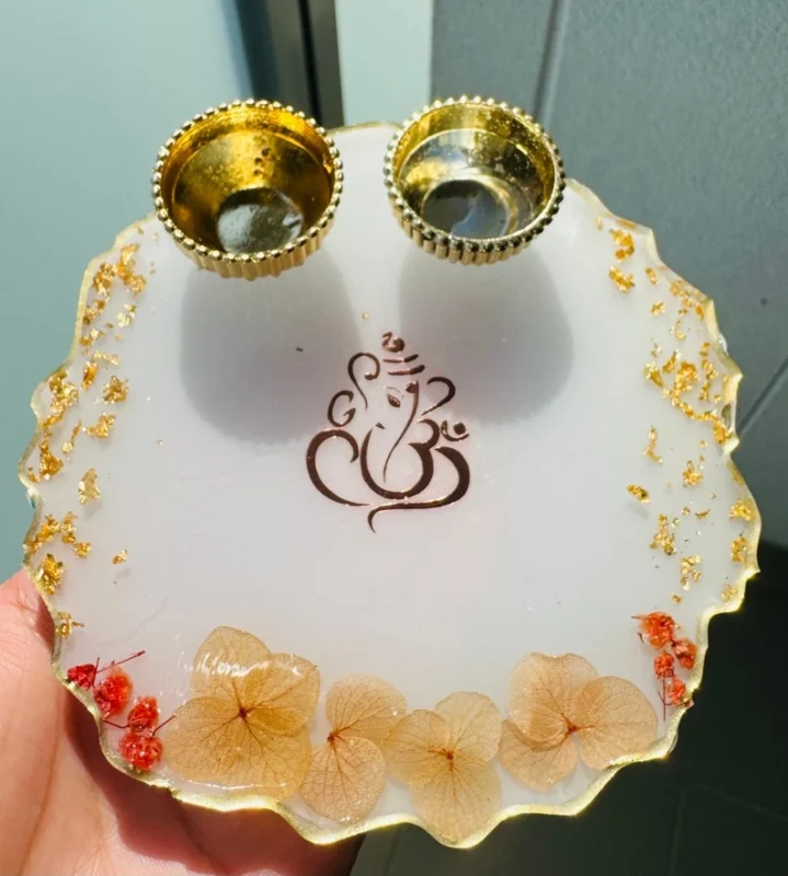 Resin Pooja Thali