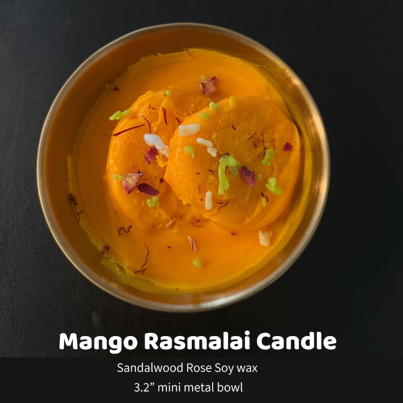 1357_2 Mango Rasmalai Candle gift