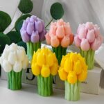 3D Tulip Candle Silicone Bouquet - Image 3