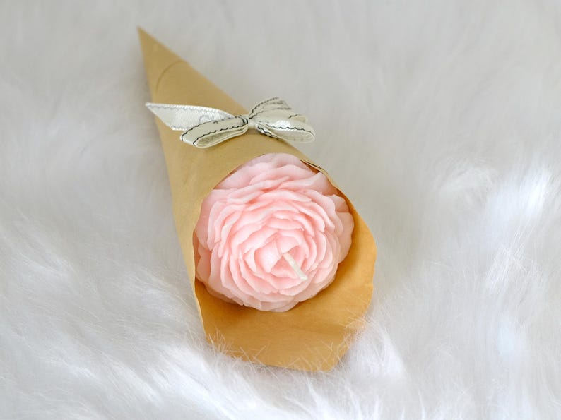 1531_1 Handmade Floral Candle Bouquet