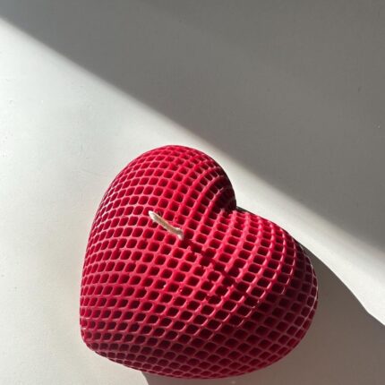 Handmade Heart 3D Candle