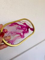 Luxury Burgundy Gold Epoxy Tray - Image 7