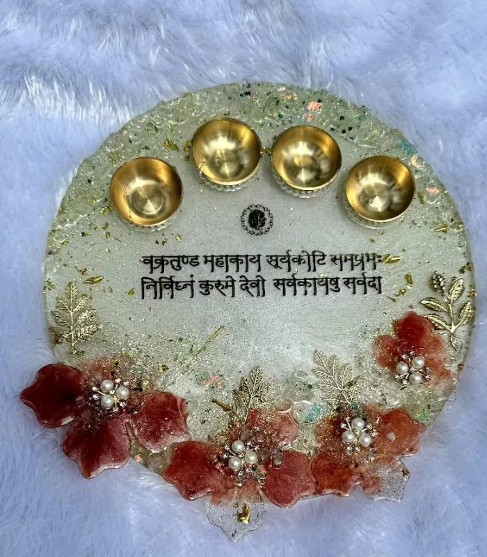 Resin Pooja Thali - Image 4