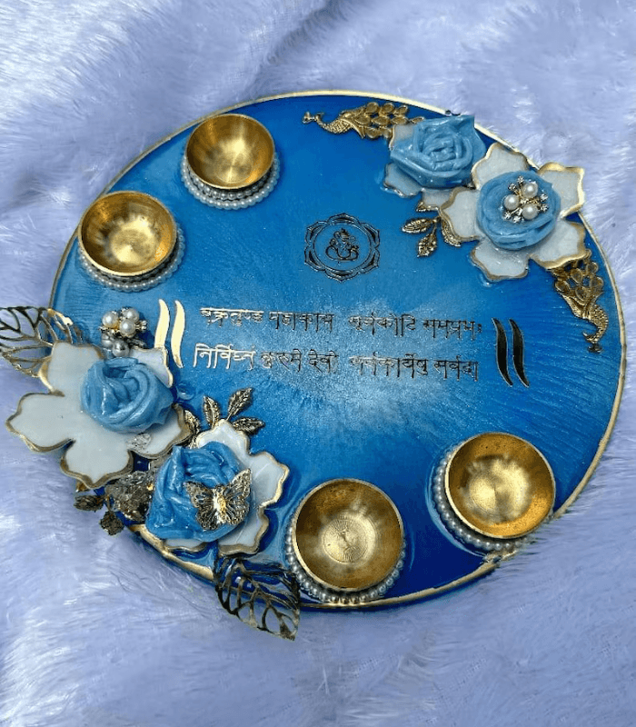 3 Resin Pooja Thali