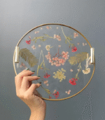 Flowers Resin decorative tray - Image 3