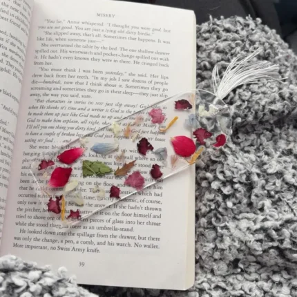 Resin Bookmark with Real Flowers