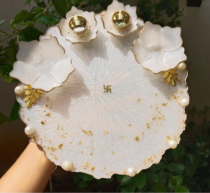 Diy Resin Painting Resin Pooja Thali