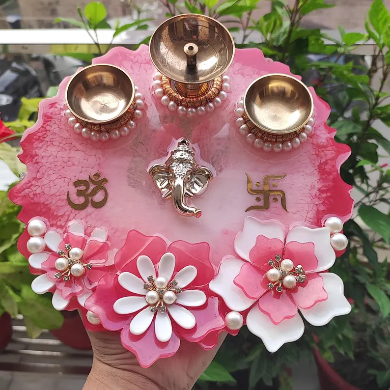 il_794xN.6595769086_mfur Resin Pooja Thali