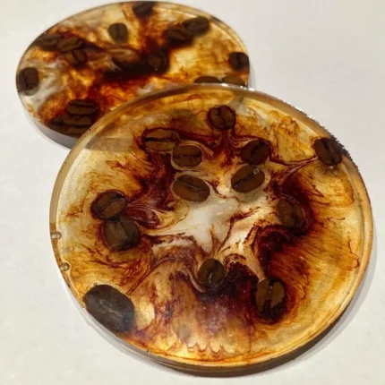 Resin coffee coaster