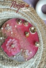 Luxury Resin Puja Thali – Custom Wedding Ritual Thali (10 Inch) - Image 2